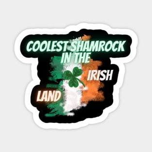 Coolest Shamrock In The Field Funny Clover St Patricks Day Gift. Sticker